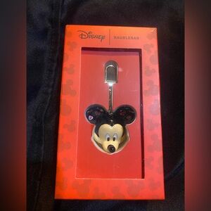 BNIB Disney x BaubleBar Mickey Mouse Bag Charm w/Pink & Red Hearts $95